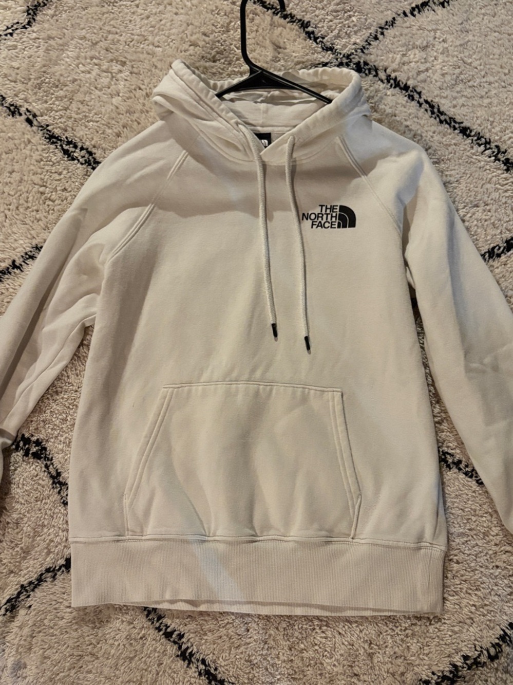 The North Face Women’s Small Off-White Pullover Hoodie with Logo